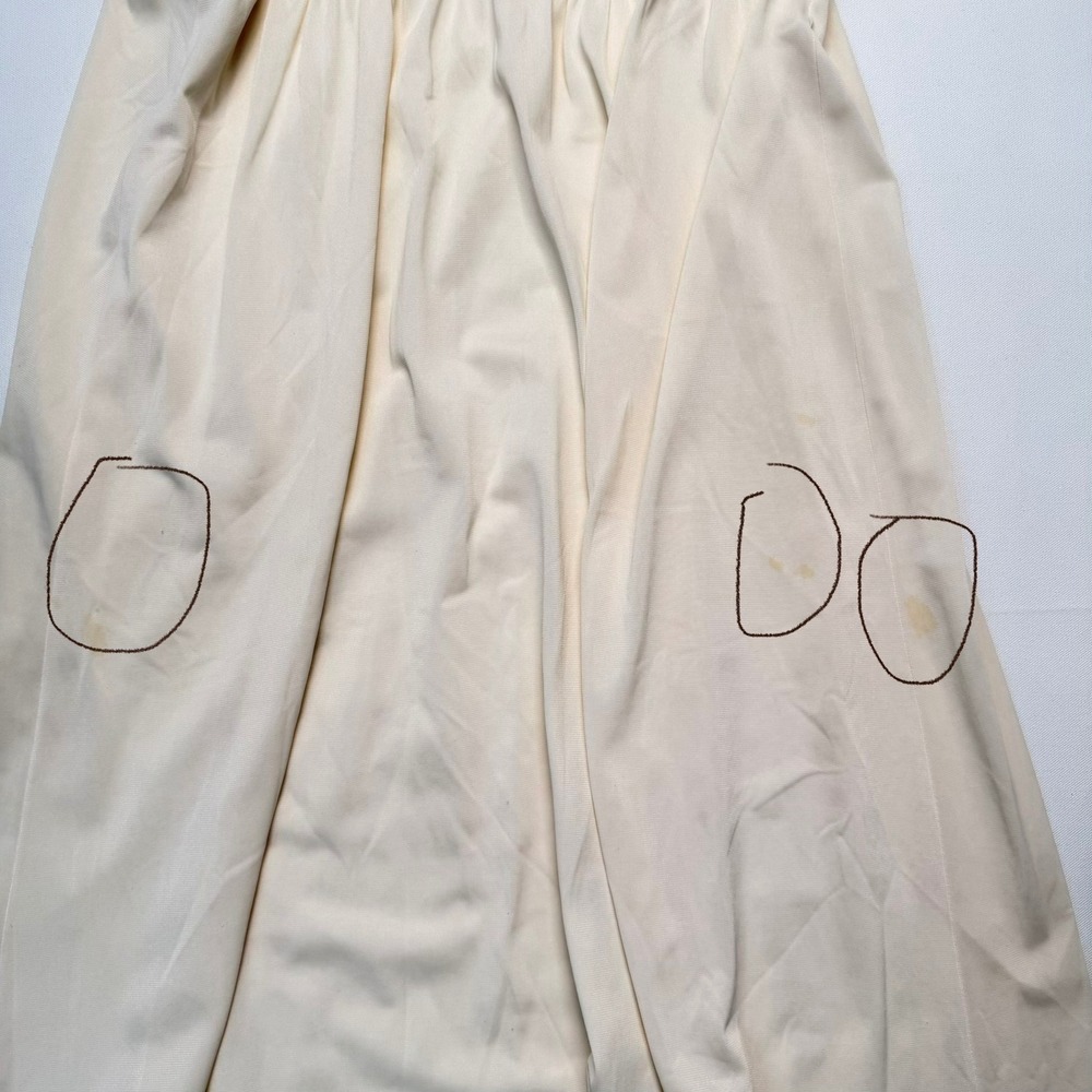 Vintage 60s Cream Floral Babydoll Maxi Nightgown Lingerie Romantic Ethereal - Picture 12 of 16